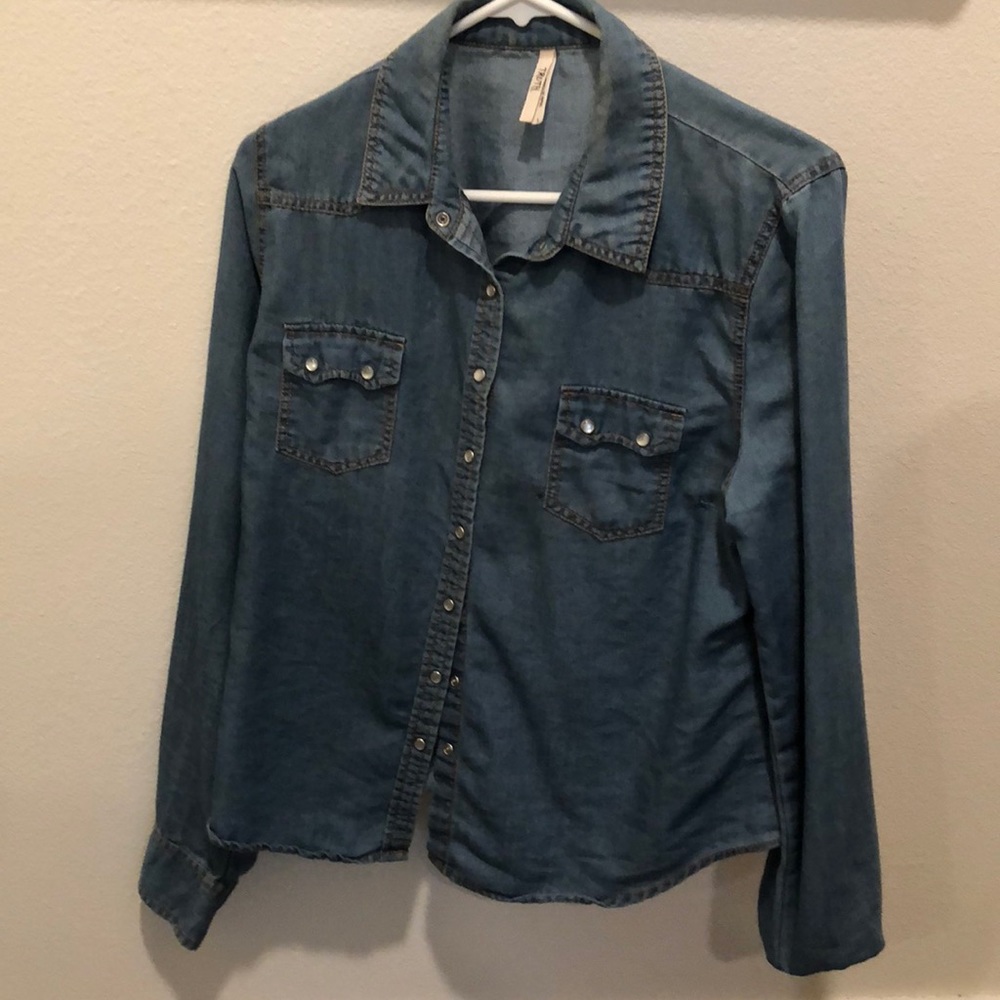 Chambray top